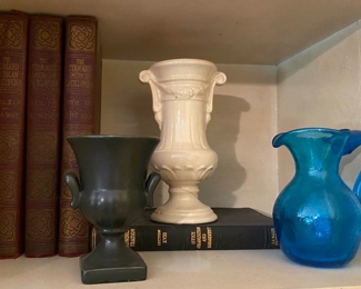 Art Glass Pitcher and Vases