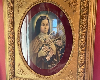 Gesso Framed Religious Print