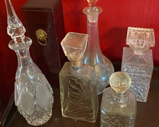 Assorted Liquor Decanters