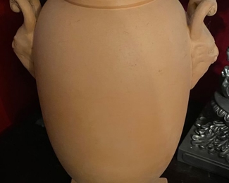 Unusual Heavy Planter with Figural Decoration