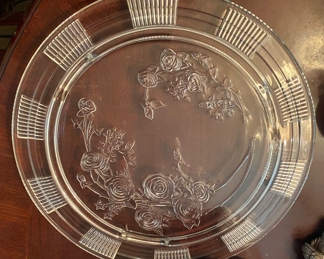 Depression Glass Cake Stand