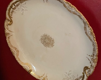 Decorated Ironstone Serving Platter