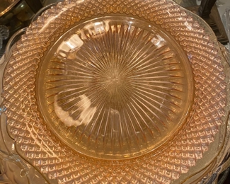 Pink Depression Platter