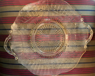 More Depression Glass Platters