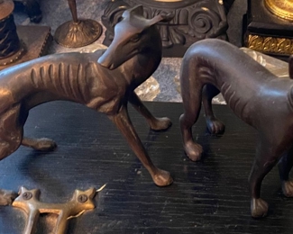 Small Bronze Dogs