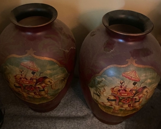 Oriental Themed Vases