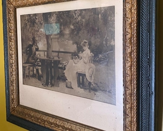 Victorian Man and Woman Themed Print