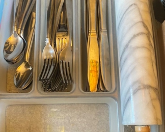 Assorted Flatware/Rolling Pin