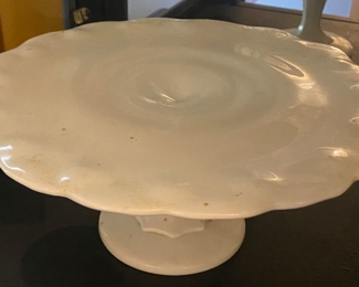 Milk Glass Cake Stand