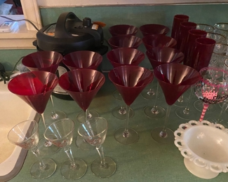 Red Stemware