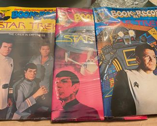 Vintage Sealed Star Trek Book and Record Sets
