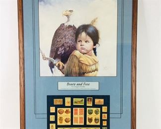 "Brave And Free" by Gregory Perillo Framed Art