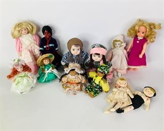  Collectable Vintage Miniature Porcelain Dolls