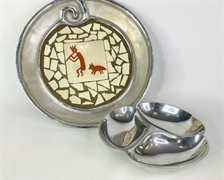 Nambe Serving Bowl & Decorative Bowl