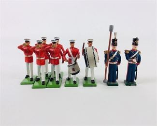 Toy U.S. Marine Corps Drum & Bugle Corp Figures