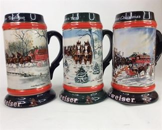Anheuser-Busch Budweiser Beer Steins