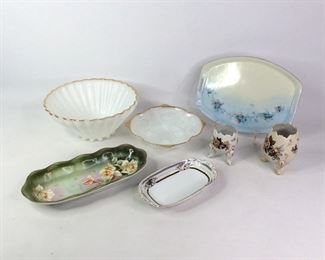 Milk Glass Bowls, Napco Vases, Mignon-Bavaria Dish and More