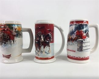  Anheuser-Busch Budweiser Beer Steins