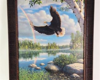 Framed Print "On Eagles Wings" by Kim Norlien
