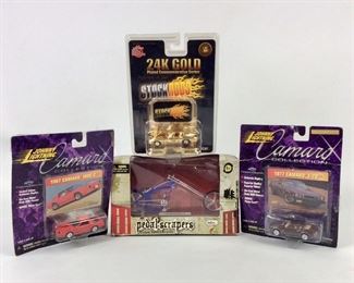Diecast Metal Cars and Bicycle, New in Box