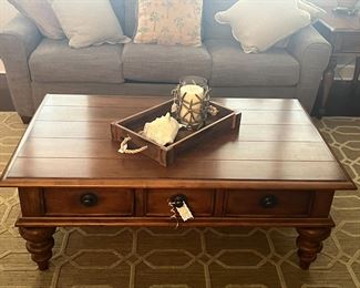 Tommy Bahama "Lexington" coffee table, 52" x 32" x 20"