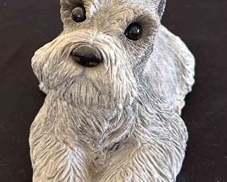 1981 Sandicast Scottish Terrier Figure Signed By Artist Sandra Brue