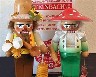 Chubby Mushroom Chubby Beekeper Steinbach Nutcrackers Handmade In Germany