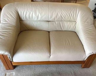 Duncker Louw Leather Loveseat