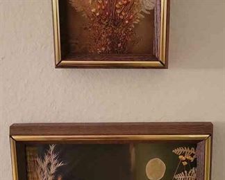 Gold Trimmed Pressed Plant Wall Art