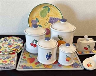 Jay Import Company Fruit Pattern Container Set More