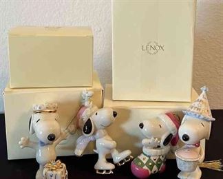 Lenox Classics Snoopy In Original Boxes