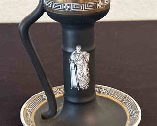 Royal Bayreuth Ware Greek Revival Candlestick Holder Made In Bavaria