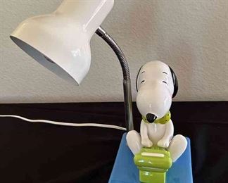 Snoopy Literary Ace Ceramic Desk Lamp