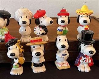 United Feature Syndicate, Inc. Snoopy Christmas Ornaments Made In Japan