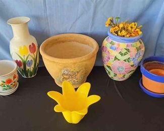 Variety of Decorative Pots