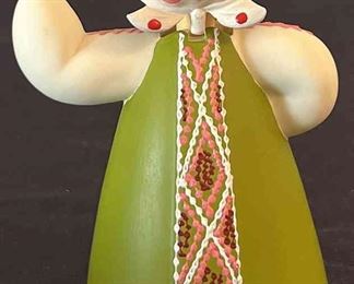 Vintage Soviet USSR Russian Dancing Matryoshka Doll Pendulum Motion Figurine