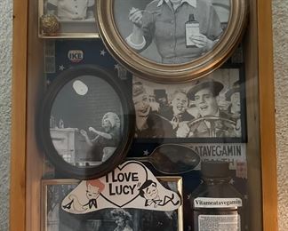 I Love Lucy assemblage shadowbox