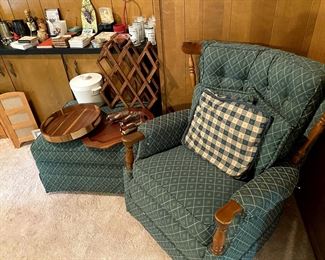 Extra comfy rocker and ottoman