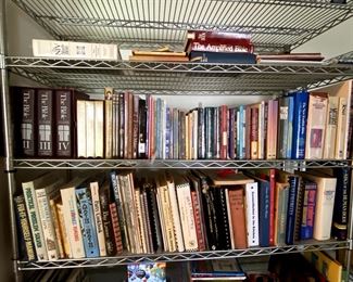 Shelves and shelves of books