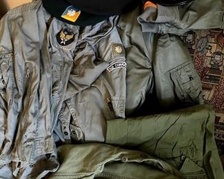 World War II. Uniforms, boots and hats