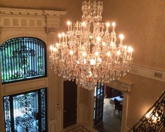 Large Swarovski crystal chandelier 8’x6’