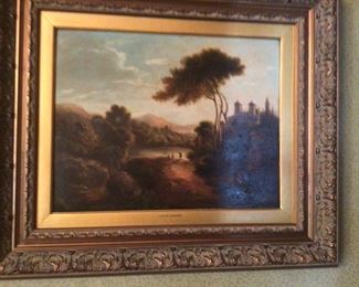 John Crome (British 1768-1821) Landscape with villa and figures, oil on canvas, ex Doyle’s