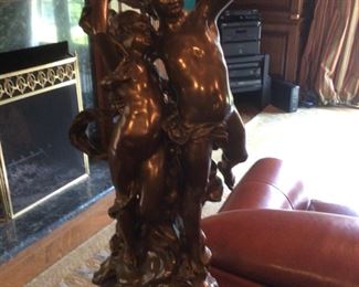 Clement Leopoldo Steiner “Cupid and Venus” bronze, 27”