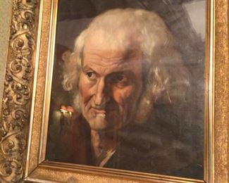 17thc Portrait of an old man, oil, unsigned