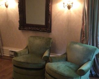 Pair of Edward Ferrell club chairs