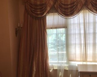 Fine custom window treatments through out the hosue