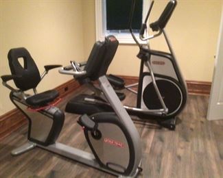 Star Trac elliptical machine and stationary bike