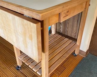 Boos butcher block cart