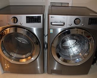 LG Smart Wi-Fi Enabled steam washer and steam dryer