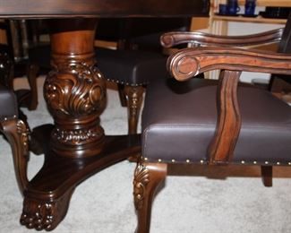 Two armchairs and four side chairs